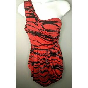 Charolette Russe Bodycon Dress‎ Size Small One Sleeve Shirt NEW